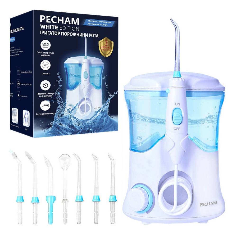 Іригатор PECHAM Professional White Edition + річний запас насадок-Фото 5