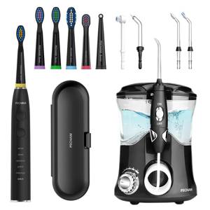 Комплект Іригатор PECHAM Professional  Edition  + Звукова електрична зубна щітка PECHAM Black Travel PC-085 - 50%