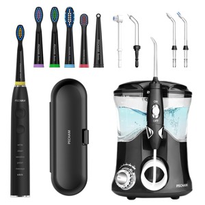 Комплект Іригатор PECHAM Professional  Edition  + Звукова електрична зубна щітка PECHAM Black Travel PC-085 - 50%