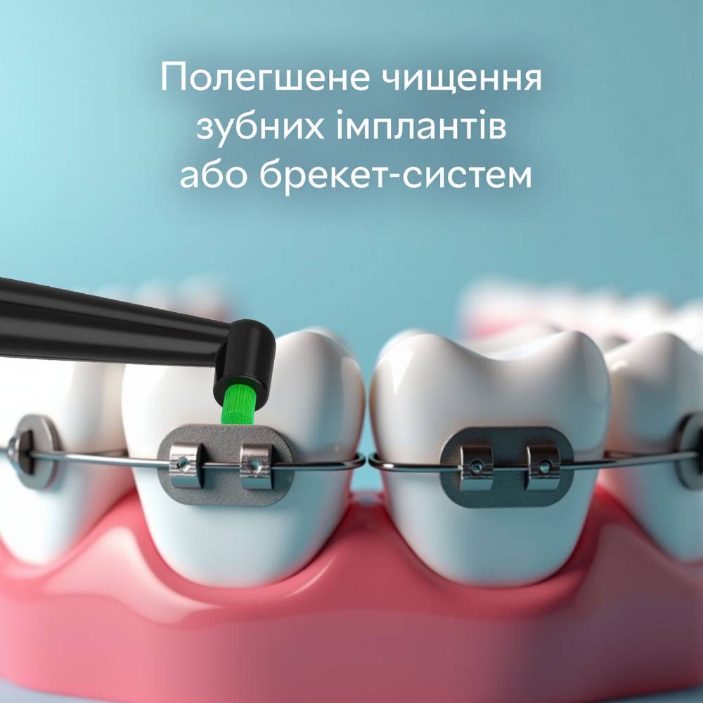 Насадки монопучкові середньої жорсткості до зубної щітки Pecham-Фото 4